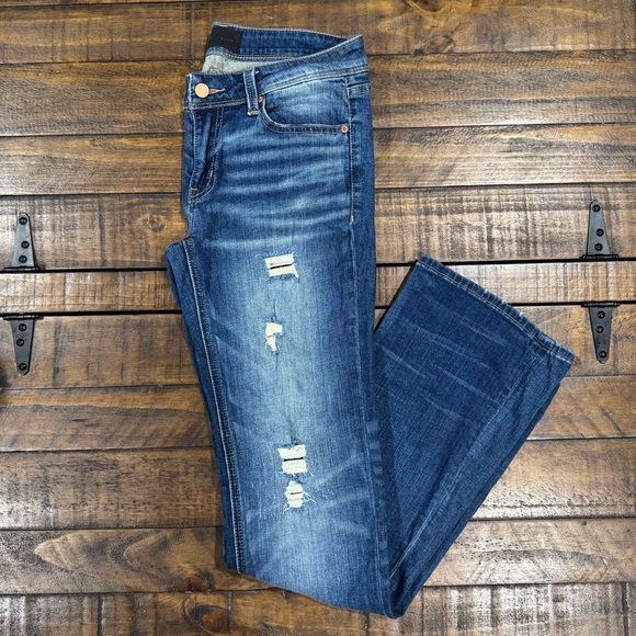 Buckle Black Fit No. 53 Malcesine Bootcut Stretch Jeans Denim Distressed 26x34 - Picture 3 of 16